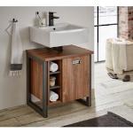 Reduzierte Moderne Home Affaire Detroit Nachhaltige Waschbeckenunterschränke & Badunterschränke aus Eiche Breite 50-100cm, Höhe 50-100cm, Tiefe 0-50cm 