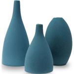 Bunte Blumenmuster Moderne Vasensets aus Keramik 3-teilig 