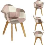Rosa Patchwork Sessel aus Kunststoff Breite 0-50cm, Höhe 0-50cm, Tiefe 0-50cm 