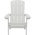 Weiße Adirondack Chairs aus Polyrattan Outdoor 