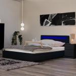 Schwarze Moderne Betten mit Matratze mit Schublade 180x200 