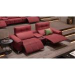 Reduzierte Rote Sofanella Salento Zweisitzer-Sofas aus Leder Breite 250-300cm, Höhe 250-300cm, Tiefe 50-100cm 2 Personen 