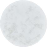 Weiße Como Runde Hochflorteppiche 160 cm 