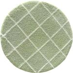 Grüne Como Runde Runde Teppiche 80 cm aus Mesh 
