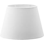 Weiße Ovale Lampenschirme für Tischlampen aus Baumwolle 