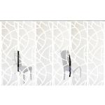 Weiße Home Wohnideen Schiebegardinen & Schiebevorhänge aus Textil blickdicht 6-teilig 