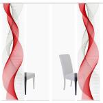 Rote Home Wohnideen Schiebegardinen & Schiebevorhänge strukturiert aus Polyester 4-teilig 
