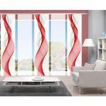 Rote Home Wohnideen Schiebegardinen & Schiebevorhänge aus Polyester blickdicht 5-teilig 