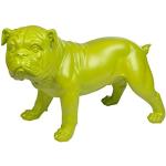Hellgrüne 27 cm Hundefiguren aus Kunstharz 