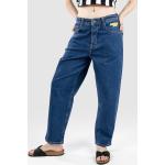 Reduzierte Blaue Bestickte Streetwear HOMEBOY Jeans mit Stickerei aus Baumwolle für Damen Größe XL Weite 25, Länge 30 