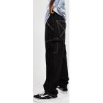 Schwarze Streetwear HOMEBOY Baggy Jeans & Loose Fit Jeans aus Baumwolle für Herren Weite 30, Länge 32 