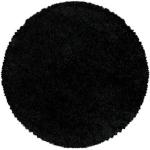 Schwarze Motiv Runde Runde Hochflorteppiche 80 cm aus Polypropylen schmutzabweisend 