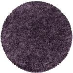 Violette Motiv Runde Runde Hochflorteppiche 300 cm aus Polypropylen schmutzabweisend 