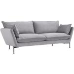 HOMELIV. Maple Big Sofa 215x91x82cm Polyester Hellgrau 3-Sitzer 100% Polyester
