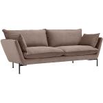 HOMELIV. Maple Big Sofa 215x91x82cm Polyester Taupe 3-Sitzer 100% Polyester