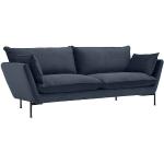 HOMELIV. Maple Big Sofa 215x91x82cm Polyester Blau 3-Sitzer 100% Polyester