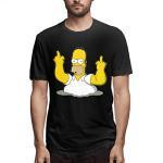 Reduzierte Schwarze Kurzärmelige Die Simpsons Homer Simpson T-Shirts aus Baumwolle für Herren Größe XL 