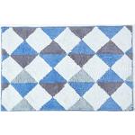 Pastellblaue Homescapes Badematten & Duschvorleger matt aus Baumwolle maschinenwaschbar 1-teilig 