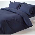 Marineblaue Homescapes Bettwäsche Sets & Bettwäsche Garnituren mit Reißverschluss aus Baumwolle maschinenwaschbar 135x200 