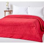 Rote Karo Homescapes Gesteppte Tagesdecken aus Baumwolle 