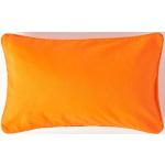 Orange Minimalistische Homescapes Dekokissenbezüge aus Baumwolle maschinenwaschbar 50x30 