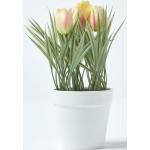 Weiße Homescapes Künstliche Tulpen aus Kunststoff 