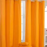 Orange Unifarbene Homescapes Runde Schlaufenschals & Ösenschals aus Baumwolle blickdicht 2-teilig 