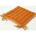 Orange Moderne Homescapes Quadratische Sitzkissen & Bodenkissen matt aus Baumwolle 40x40 