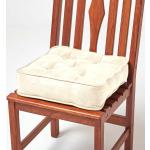 Cremefarbene Homescapes Quadratische Sitzkissen & Bodenkissen aus Polyester 40x40 