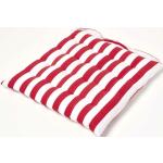 Rote Gestreifte Homescapes Quadratische Sitzkissen & Bodenkissen aus Baumwolle mit Tragegriffen 40x40 4-teilig 