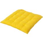 Gelbe Unifarbene Homescapes Quadratische Stuhlkissen Sets aus Baumwolle 40x40 6-teilig 