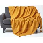 Cremefarbene Homescapes Rajput Kuscheldecken & Wohndecken aus Baumwolle maschinenwaschbar 