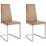 Braune Homexperts Freischwinger Stühle Breite 0-50cm, Höhe 50-100cm, Tiefe 0-50cm 2-teilig 