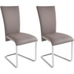 Homexperts Mulan Freischwinger Stühle aus Kunstleder Breite 0-50cm, Höhe 50-100cm, Tiefe 50-100cm 2-teilig 