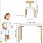 Reduzierte Weiße Homfa Kindersitzgruppe aus Holz Breite 50-100cm, Höhe 50-100cm, Tiefe 50-100cm 