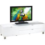 Weiße Minimalistische HOM'IN TV-Lowboards & Fernsehtische aus Metall Breite 150-200cm, Höhe 150-200cm, Tiefe 0-50cm 