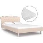 Reduzierte Beige Betten mit Matratze aus Holz 140x200 