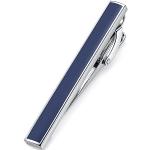 Marineblaue Krawattennadeln & Krawattenspangen aus Stahl handgemacht für Herren 