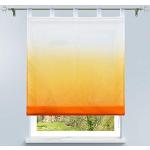 Orange Rollos aus Stoff transparent 