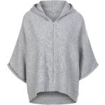 Graue Casual Include Kaschmir-Pullover aus Wolle mit Kapuze für Damen Größe XL 