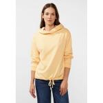 Reduzierte Gelbe Langärmelige Street One Damensweatshirts aus Baumwollmischung mit Kapuze Größe XS 
