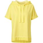 Gelbe Halblangärmelige Lieblingsstück Damensweatshirts aus Baumwolle maschinenwaschbar Größe XL 