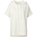 Reduzierte Offwhitefarbene Halblangärmelige Lieblingsstück Nachhaltige Damensweatshirts aus Baumwolle maschinenwaschbar Übergrößen 