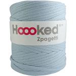 Hellblaue Hoooked Zpagetti Textilgarne Handwäsche 