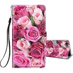 Rosa Motiv iPhone 7 Hüllen 2020 Art: Flip Cases mit Bildern aus Leder klappbar für Damen 