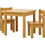 Hoppekids Kindersitzgruppe »MADS Kindersitzgruppe«, (Set, 4-tlg., 1 Tisch, 3 Stühle), in vielen Farben, mit drei Stühlen, gelb