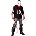 Schwarze Horror-Shop Horror-Masken aus Polyester für Herren Einheitsgröße 