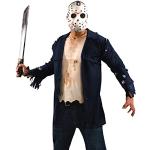 Blaue Horror-Shop Freitag der 13. ​Jason Voorhees Masken für Herren Größe XL 