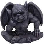 Horror-Shop Nachdenkliche Gargoyle Figur mit gespannten Flügeln 13cm