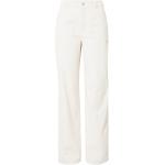 Reduzierte Offwhitefarbene Unifarbene A Lot Less High Waist Jeans aus Cord für Damen Größe XXL Weite 27, Länge 28 